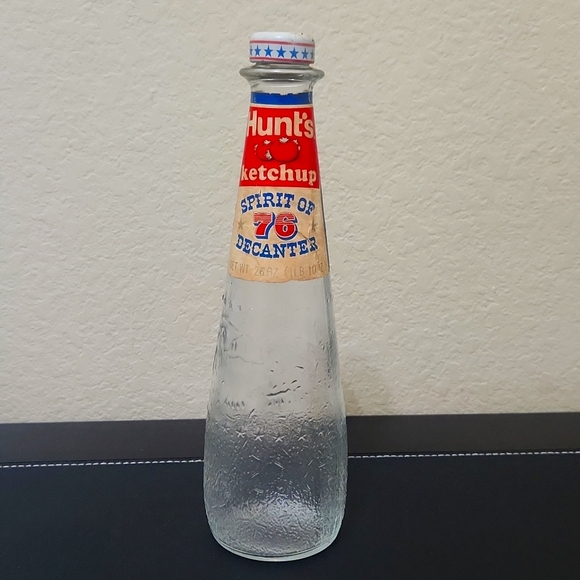Vintage Hunt's Ketchup Spirit of 76 Decanter Bottle - Picture 1 of 6